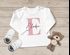 Baby-Shirt Langarm personalisiert Name Buchstabe Initiale Pastellfarben Namen Wunschname Junge/Mädchen Baumwolle SpecialMe®preview
