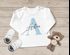 Baby-Shirt Langarm personalisiert Name Buchstabe Initiale Pastellfarben Namen Wunschname Junge/Mädchen Baumwolle SpecialMe®preview