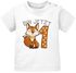 Baby T-Shirt  1. Geburtstag Fuchs Bin jetzt 1 Tiermotive Fox Geburtstagsshirt Jungen Mädchen Bio-Baumwolle Bio-Baumwolle MoonWorks®preview