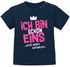 Baby T-Shirt 1. Geburtstag Spruch Ich bin schon 1 jetzt wird's gefährlich Geburtstagsshirt Bio-Baumwolle MoonWorks®preview