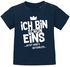 Baby T-Shirt 1. Geburtstag Spruch Ich bin schon 1 jetzt wird's gefährlich Geburtstagsshirt Bio-Baumwolle MoonWorks®preview