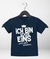 Baby T-Shirt 1. Geburtstag Spruch Ich bin schon 1 jetzt wird's gefährlich Geburtstagsshirt Bio-Baumwolle MoonWorks®preview