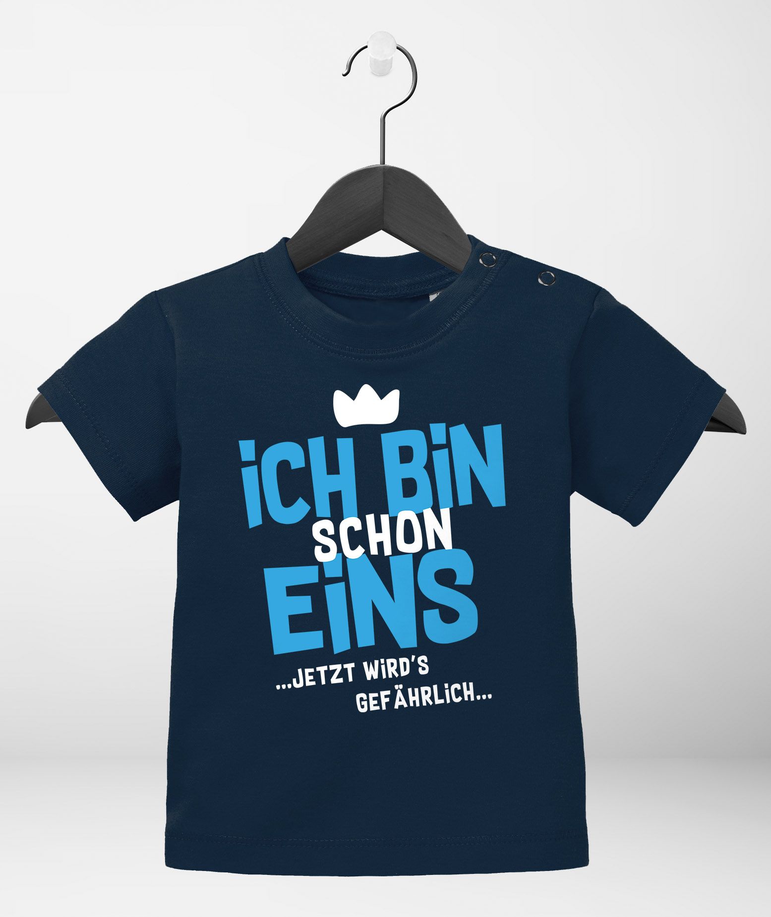 Baby TShirt 1. Geburtstag Spruch Ich bin schon 1 jetzt wird's