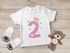 Baby T-Shirt 1. Geburtstag Zahl 1 bzw. 2 mit Krone und Sternen Geburtstagsshirt kurzarm Bio-Baumwolle MoonWorks®preview