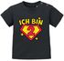 Baby T-Shirt 1. und 2. Geburtstag Superheld Geschenk lustig Geburtstagsshirt kurzarm Bio-Baumwolle MoonWorks®preview