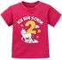 Baby T-Shirt Einhorn Alter Zahl Spruch Ich bin schon 1 (2) Geburtstagsshirt für Mädchen kurzarm Bio-Baumwolle MoonWorks®preview