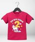 Baby T-Shirt Einhorn Alter Zahl Spruch Ich bin schon 1 (2) Geburtstagsshirt für Mädchen kurzarm Bio-Baumwolle MoonWorks®preview