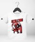 Baby T-Shirt erster Geburtstag Spruch Ich bin 1 | ich bin 2 Comic-Figur Actionfilm lustig Geburtstagsshirt Bio-Baumwolle MoonWorks®preview