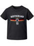Baby T-Shirt Fußball Fanshirt WM 2026 Deutschlandshirt Trikot-Stil personalisiert Name Nummer Baumwolle Moonworks®preview