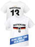 Baby T-Shirt Fußball Fanshirt WM 2026 Deutschlandshirt Trikot-Stil personalisiert Name Nummer Baumwolle Moonworks®preview
