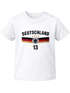 Baby T-Shirt Fußball Fanshirt WM 2026 Deutschlandshirt Trikot-Stil personalisiert Name Nummer Baumwolle Moonworks®preview