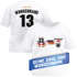 Baby T-Shirt Fussball Trikot mit Name und Wunschzahl Deutschland EM 2026 personalisierbares Fanshirt Junge/Mädchen Moonworks®preview
