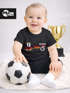 Baby T-Shirt Fussball Trikot mit Name und Wunschzahl Deutschland EM 2026 personalisierbares Fanshirt Junge/Mädchen Moonworks®preview