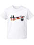 Baby T-Shirt Fussball Trikot mit Name und Wunschzahl Deutschland WM Fußball-Sommer 2026 personalisierbares Fanshirt Junge/Mädchen Moonworks®preview