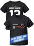 Baby T-Shirt Fußball WM 2026 Fanshirt Deutschlandshirt Trikot-Stil personalisiert Name Nummer Baumwolle Moonworks®preview