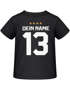 Baby T-Shirt Fußball WM 2026 Fanshirt Deutschlandshirt Trikot-Stil personalisiert Name Nummer Baumwolle Moonworks®preview