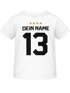 Baby T-Shirt Fußball WM 2026 Fanshirt Deutschlandshirt Trikot-Stil personalisiert Name Nummer Baumwolle Moonworks®preview