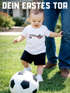 Baby T-Shirt Fußball WM 2026 Fanshirt Deutschlandshirt Trikot-Stil personalisiert Name Nummer Baumwolle Moonworks®preview