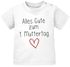 Baby T-Shirt kurzarm Alles Gute zum 1. Muttertag Herz Geschenk für frischgebackene Mama junge Mütter SpecialMe®preview