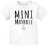 Baby T-Shirt kurzarm Aufdruck Mini Matrose Anker Grafik Print Babykleidung Bedruckt Jungen Mädchen Shirt Moonworks®preview
