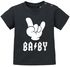 Baby T-Shirt kurzarm Babyshirt BABY Hardrock Heavy Metal Jungen Mädchen Shirt Moonworks®preview