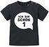 Baby T-Shirt kurzarm Babyshirt Geburtstag Ich bin schon 1 Jahr Eins Geschenk Jungen Mädchen Shirt Moonworks®preview
