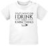 Baby T-Shirt kurzarm Babyshirt I Drink and I Know Things Milch Jungen Mädchen Shirt Moonworks®preview