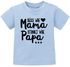 Baby T-Shirt kurzarm Babyshirt Süß wie Mama Stinkt wie Papa Spruch lustig Jungen Mädchen Shirt Moonworks®preview