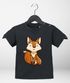 Baby T-Shirt kurzarm Bedruckt Fuchs lustige Tiere Tiermotive Fox Babyshirt Jungen Mädchen Shirt Moonworks®preview