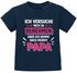 Baby T-Shirt kurzarm bedruckt mit Spruch Ich versuche mich zu benehmen witzige Sprüche  Jungen Mädchen Shirt Moonworks®preview