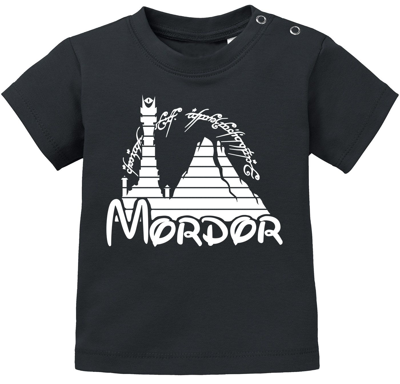 Baby T-Shirt kurzarm Fantasy Parodie Mordor lustig Geschenk für Jungen Mädchen Babyshirt  Jungen Mädchen Moonworks®