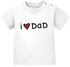 Baby T-Shirt kurzarm I love Mom Geschenk Mama Muttertag Geburtstag Jungen Mädchen Oberteil Bio-Baumwolle SpecialMe®preview