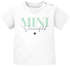 Baby T-Shirt kurzarm im Mini Me Style personalisiert mit Wunschname Familienname Geschenkidee Geburt Taufe Bio Baumwolle SpecialMe®preview