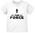 Baby T-Shirt kurzarm lustiger Aufdruck The Force Parodie Science Fiction Serie Jungen Mädchen Shirt Moonworks®preview