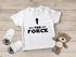 Baby T-Shirt kurzarm lustiger Aufdruck The Force Parodie Science Fiction Serie Jungen Mädchen Shirt Moonworks®preview