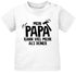 Baby T-Shirt kurzarm Mein Papa kann viel mehr als deiner Jungen Mädchen Oberteil Bio-Baumwolle Moonworks®preview