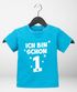 Baby T-Shirt kurzarm Spruch Ich bin schon 1 - 1. Geburtstag Baby Kinder Geschenk für Einjährige Moonworks®preview