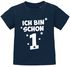 Baby T-Shirt kurzarm Spruch Ich bin schon 1 - 1. Geburtstag Baby Kinder Geschenk für Einjährige Moonworks®preview