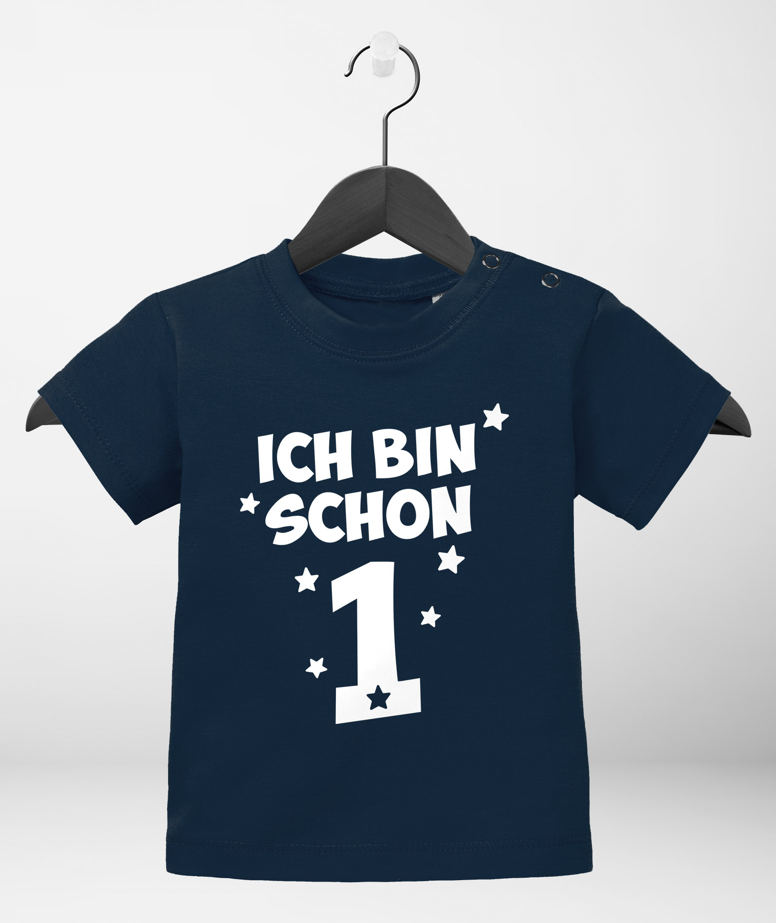 Baby TShirt kurzarm Spruch Ich bin schon 1 1. Geburtstag Baby Kinder