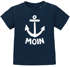 Baby T-Shirt kurzarm Spruch lustig Moin Anker Grafik Print Maritim Nordisch Jungen Mädchen Shirt Moonworks®preview
