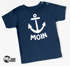 Baby T-Shirt kurzarm Spruch lustig Moin Anker Grafik Print Maritim Nordisch Jungen Mädchen Shirt Moonworks®preview