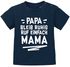 Baby T-Shirt kurzarm Spruch lustig Papa bleib ruhig ruf einfach Mama/Oma Jungen Mädchen Moonworks®preview