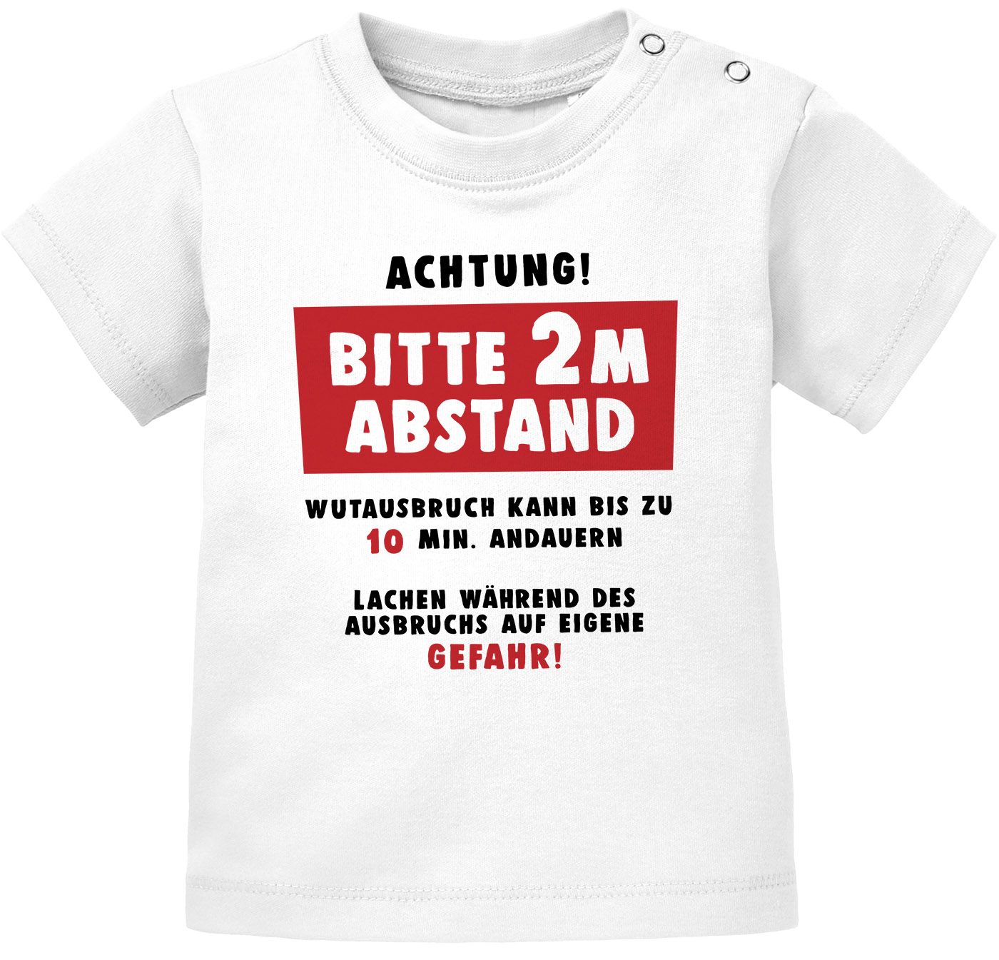 Baby T-Shirt kurzarm Wutausbruch Anleitung lustiger Spruch witziges Geschenk Mädchen Jungen Moonworks®