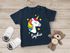 Baby T-Shirt mit Namen Einhorn Aufdruck personalisierbar Namensgeschenk Mädchen kurzarm Bio-Baumwolle SpecialMe®preview