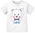 Baby T-Shirt mit Namen personalisiert Bär Junge Mädchen kurzarm Bio-Baumwolle SpecialMe®preview