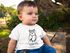 Baby T-Shirt mit Namen personalisiert Eule Uhu lustige Tiere Strichzeichung kurzarm Bio-Baumwolle SpecialMe®preview