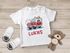 Baby T-Shirt mit Namen personalisiert Feuerwehr-Auto Namensgeschenke kurzarm Bio Baumwolle SpecialMe®preview