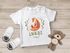 Baby T-Shirt mit Namen personalisiert Fuchsmama mit Kind Junge Mädchen kurzarm Bio-Baumwolle SpecialMe®preview
