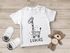 Baby T-Shirt mit Namen personalisiert Giraffe lustige Zoo-Tiere Strichzeichung kurzarm Bio-Baumwolle SpecialMe®preview