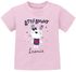 Baby T-Shirt mit Namen personalisiert Hase Aufschrift Little Bunny Mädchen kurzarm Bio-Baumwolle SpecialMe®preview